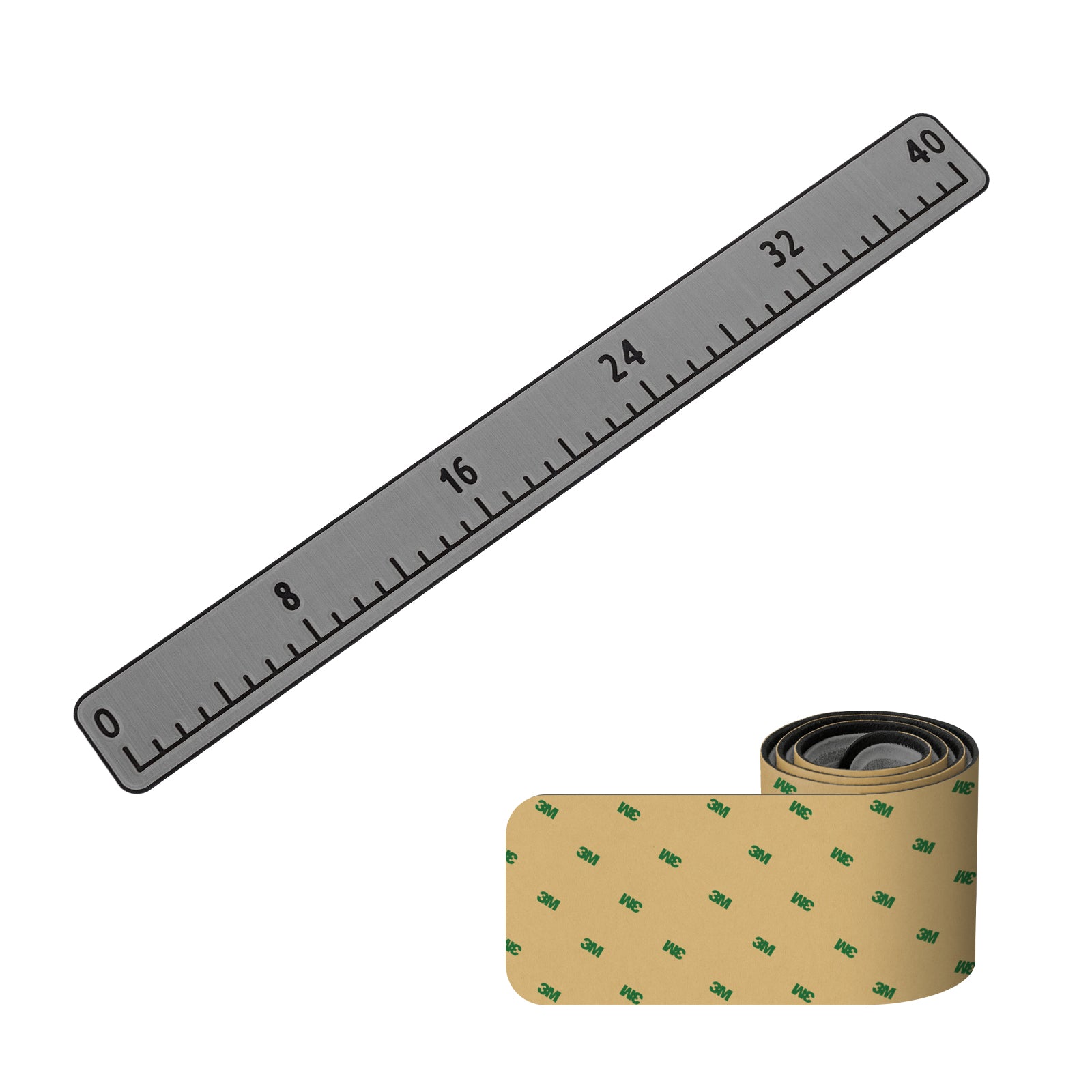 40” Fish Ruler with 3M Adhesive Fishing Measurement Tool Eva Foam Boat Flooring For Fishing Boat Kayaks Fishing Hzchione Medium Gray Black