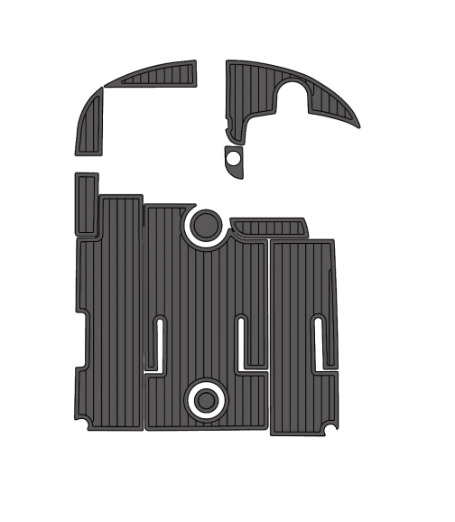 1998 Wellcraft Scarab 29 Traction Mats Eva Foam Boat Flooring Marine Decking Hzchione Dark Grey Black