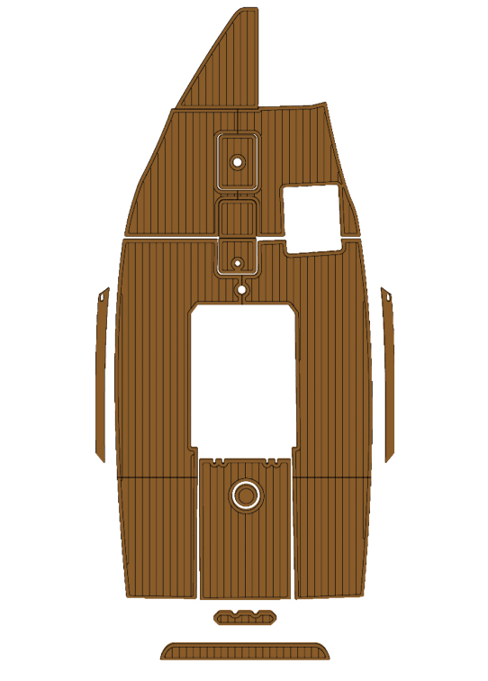 1992 Nautique SKI Traction Mats Eva Foam Boat Flooring Marine Decking Hzchione Brown Black