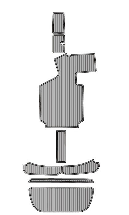 2012 Centurion Enzo SV211 Traction Mats Eva Foam Boat Flooring Marine Decking Hzchione Light Grey Black