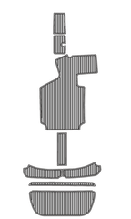 2012 Centurion Enzo SV211 Traction Mats Eva Foam Boat Flooring Marine Decking Hzchione Light Grey Black