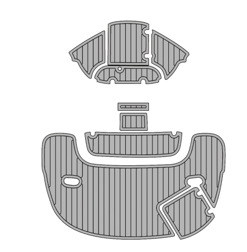 2005 Stingray 220DR Traction Mats Eva Foam Boat Flooring Marine Decking Hzchione Light Grey Black