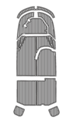 2022 Boston Whaler 130 SS Traction Mats Eva Foam Boat Flooring Marine Decking Hzchione Light Grey Black