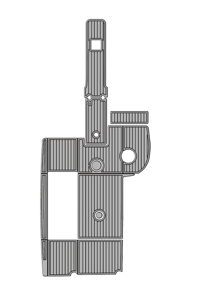 2021 Key West 239DFS Traction Mats Eva Foam Boat Flooring Marine Decking Hzchione Light Grey Black