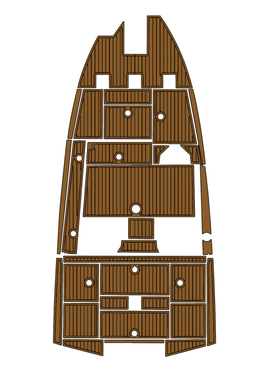 2023 Avid 18XC Traction Mats Eva Foam Boat Flooring Marine Decking Hzchione Brown Black