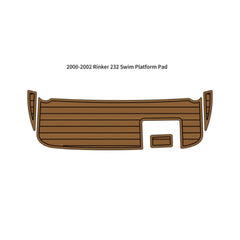 2000-2002 Rinker 232 Swim Platform Pad Traction Mats Eva Foam Boat Flooring Marine Decking Hzchione Light Brown Black