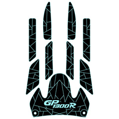 2000-2002 Yamaha GP 1200R GP 1300R EVA Foam Boat Flooring Jet Ski Traction Mats Hzchione Black Cyan-GP1300R