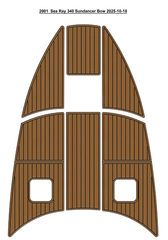 2000-2003 Sea Ray 340 Sundancer Bow Traction Mats Eva Foam Boat Flooring Marine Decking Hzchione