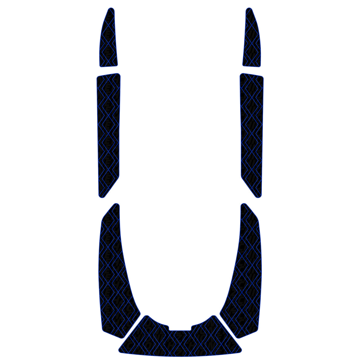 2000-2004 Polaris Freedom /Virage /Virage TX /Virage Txi /Virage I EVA Foam Boat Flooring Jet Ski Traction Mats Hzchione Black Navy Blue-3D Diamond