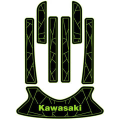 2000-2019 Kawasaki 1100 STX DI /900 STX /1200 STX R /STX 12F /STX 15F Jet Ski Boat Flooring EVA Foam Decking Sheet Traction Mat Hzchione Black Green-Fractal