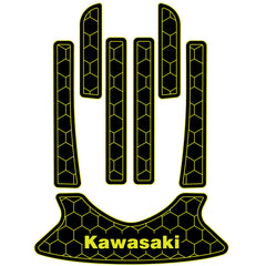2000-2019 Kawasaki 1100 STX DI /900 STX /1200 STX R /STX 12F /STX 15F Jet Ski Boat Flooring EVA Foam Decking Sheet Traction Mat Hzchione Black Neon Yellow-Honeycomb