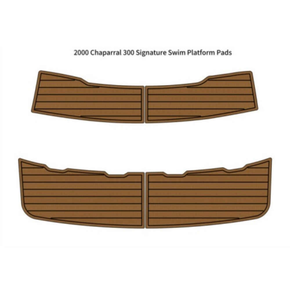 2000 Chaparral 300 Signature Swim Platform Traction Mats Eva Foam Boat Flooring Marine Decking Hzchione Light Brown Black