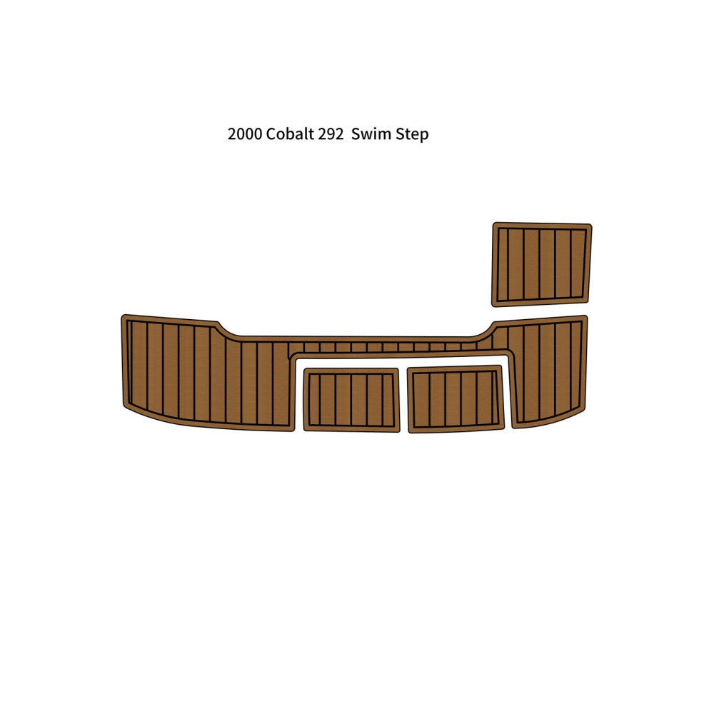 2000 Cobalt 292 Swim Step Pad Traction Mats Eva Foam Boat Flooring Marine Decking Hzchione Light Brown Black