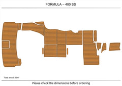 2000 Formula 400 SS Swim Platform Cockpit Pad Teak EVA Foam Boat Decking