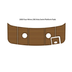 2000 Four Winns 298 Vista Swim Platform Traction Mats Eva Foam Boat Flooring Marine Decking Hzchione Light Brown Black