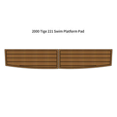 2000 Tige 221 Swim Platform Step Mat Traction Mats Eva Foam Boat Flooring Marine Decking Hzchione Light Brown Black