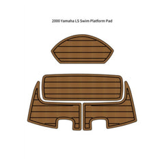 2000 Yamaha LS Swim Platform Pad Traction Mats Eva Foam Boat Flooring Marine Decking Hzchione Light Brown Black