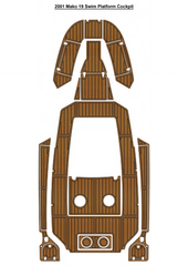 2001 Mako 19 Swim Platform Cockpit Traction Mats Eva Foam Boat Flooring Marine Decking