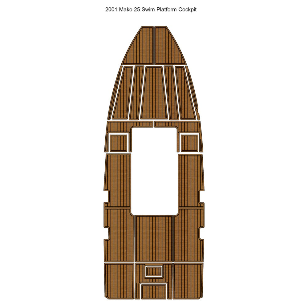 2001 Mako 25 Swim Platform Cockpit Traction Mats Eva Foam Boat Flooring Marine Decking Hzchione Default Title