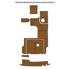 2001 Wellcraft 2600 Martinique Boat EVA Foam Traction Mats Eva Foam Boat Flooring Marine Decking Hzchione Light Brown Black