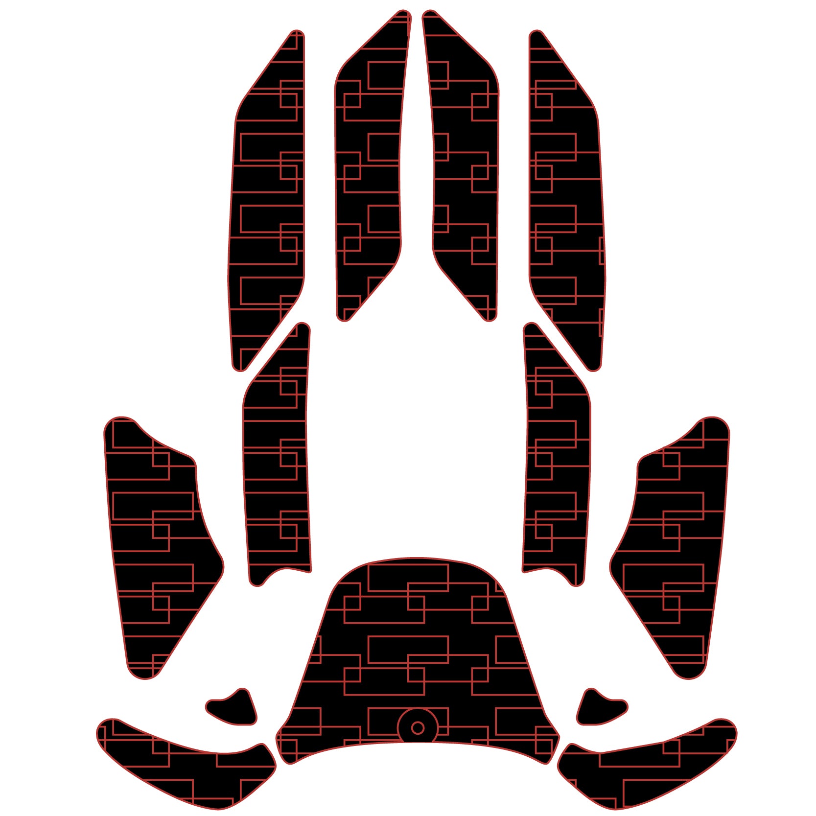 Yamaha SV1200 WaveRunner SUV EVA Foam Boat Flooring Jet Ski Traction Mats Hzchione Black Red