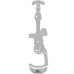 2002-2003 Chaparral 243 Sunesta Swim Platform Cockpit Boat EVA Foam Teak Floor Pad Hzchione Light Gray Black