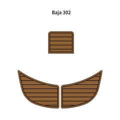 2002 Baja 302 Swim Platform Traction Mats Eva Foam Boat Flooring Marine Decking Hzchione Light Brown Black