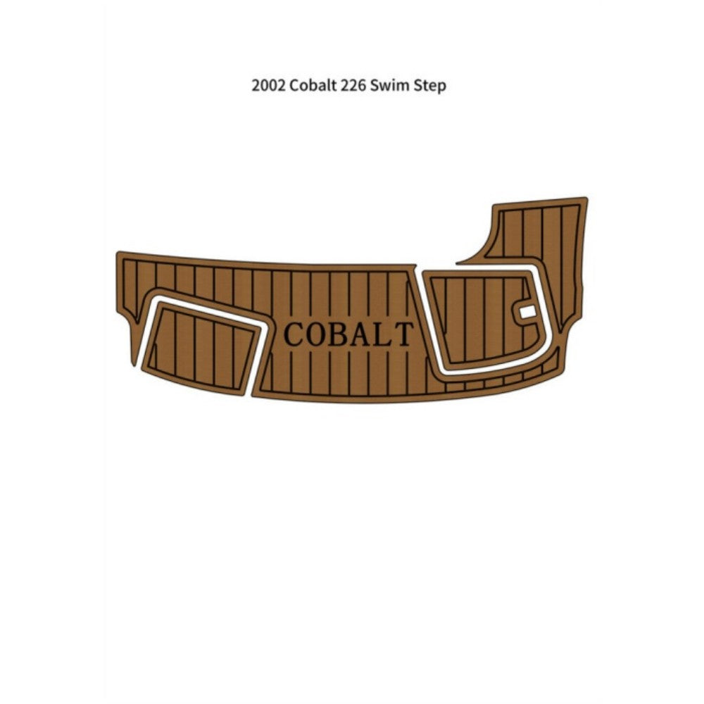 2002 Cobalt 226 Swim Step Platform Pad Traction Mats Eva Foam Boat Flooring Marine Decking Hzchione Light Brown Black