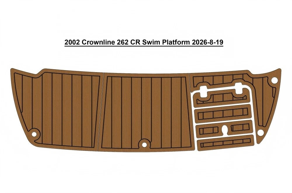 2002 Crownline 262 CR Swim Platform Traction Mats Eva Foam Boat Flooring Marine Decking