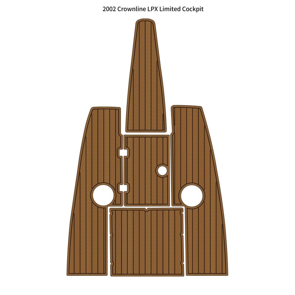 2002 Crownline LPX Limited Cockpit Traction Mats Eva Foam Boat Flooring Marine Decking Hzchione Light Brown Black