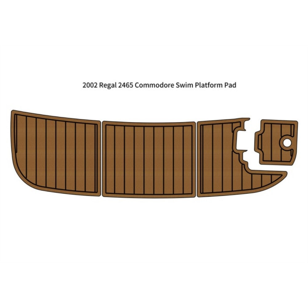 2002 Regal 2465 Commodore Swim Platform Step Pad Traction Mats Eva Foam Boat Flooring Marine Decking Hzchione Light Brown Black