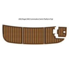 2002 Regal 2465 Commodore Swim Platform Step Pad Traction Mats Eva Foam Boat Flooring Marine Decking Hzchione Light Brown Black
