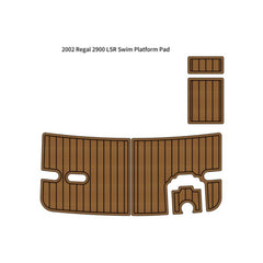 2002 Regal 2900 LSR Swim Platform Step Pad Traction Mats Eva Foam Boat Flooring Marine Decking Hzchione Light Brown Black
