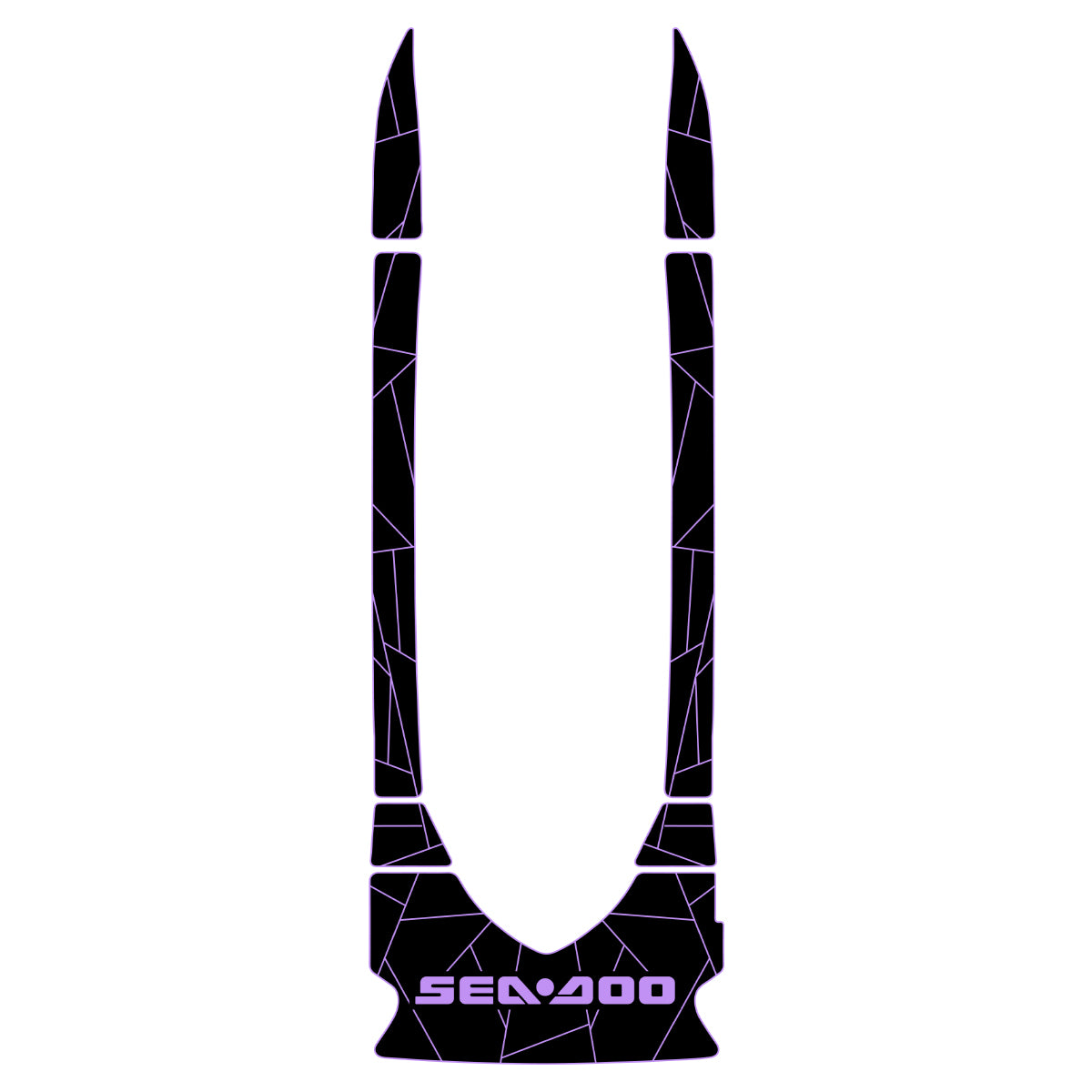 2001-2005 Sea Doo GTI Customize Jet Ski Mats Non-Slip Motorboat Traction Mat Hzchione Black Purple