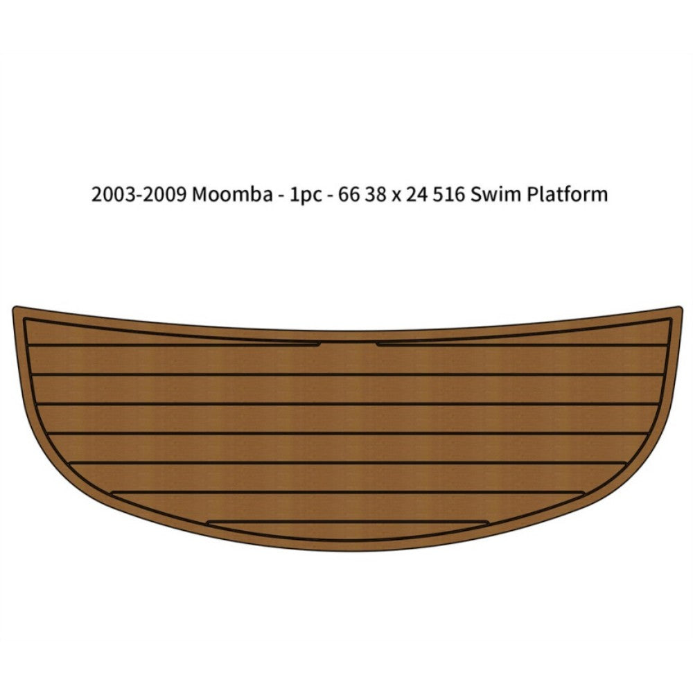 2003-2009 Moomba 1pc 66 3 8 x 24 5 16 Inch Swim Platform Traction Mats Eva Foam Boat Flooring Marine Decking Hzchione Light Brown Black