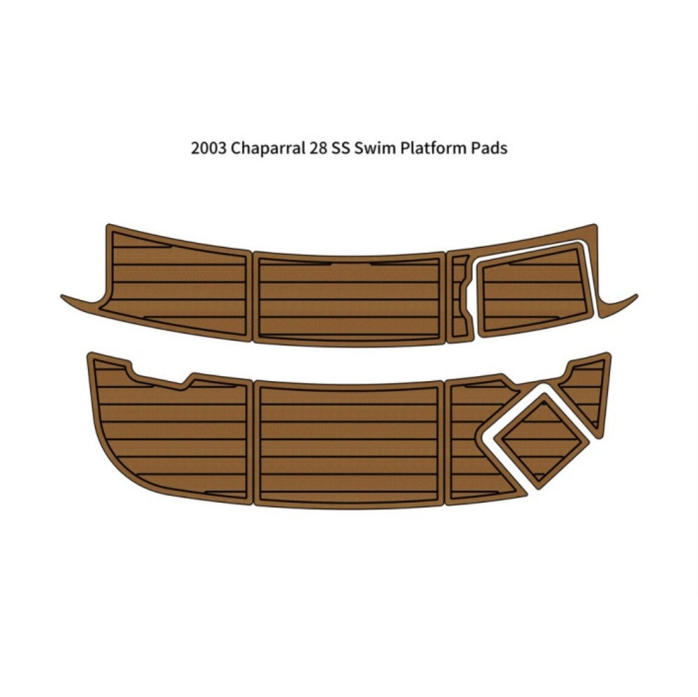 2003 Chaparral 28 SS Swim Platform Step Traction Mats Eva Foam Boat Flooring Marine Decking Hzchione Light Brown Black
