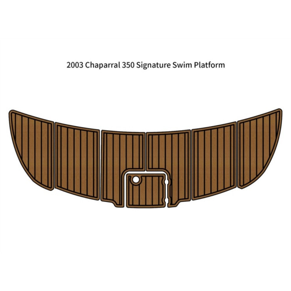 2003 Chaparral 350 Signature Swim Platform Mat Traction Mats Eva Foam Boat Flooring Marine Decking Hzchione Light Brown Black
