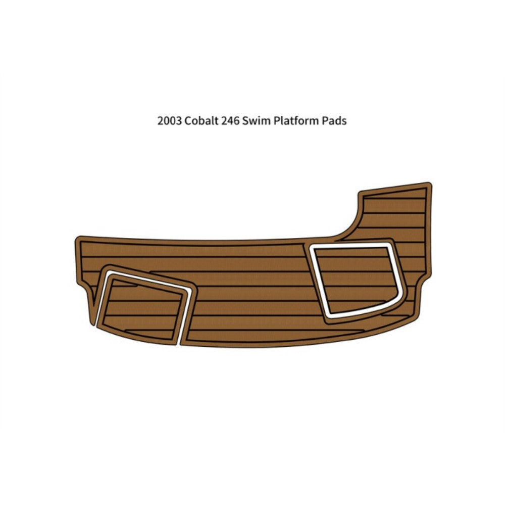 2003 Cobalt 246 Swim Platform Step Pad Traction Mats Eva Foam Boat Flooring Marine Decking Hzchione Light Brown Black