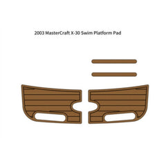 2003 MasterCraft X-30 Swim Platform Pad Traction Mats Eva Foam Boat Flooring Marine Decking Hzchione Light Brown Black