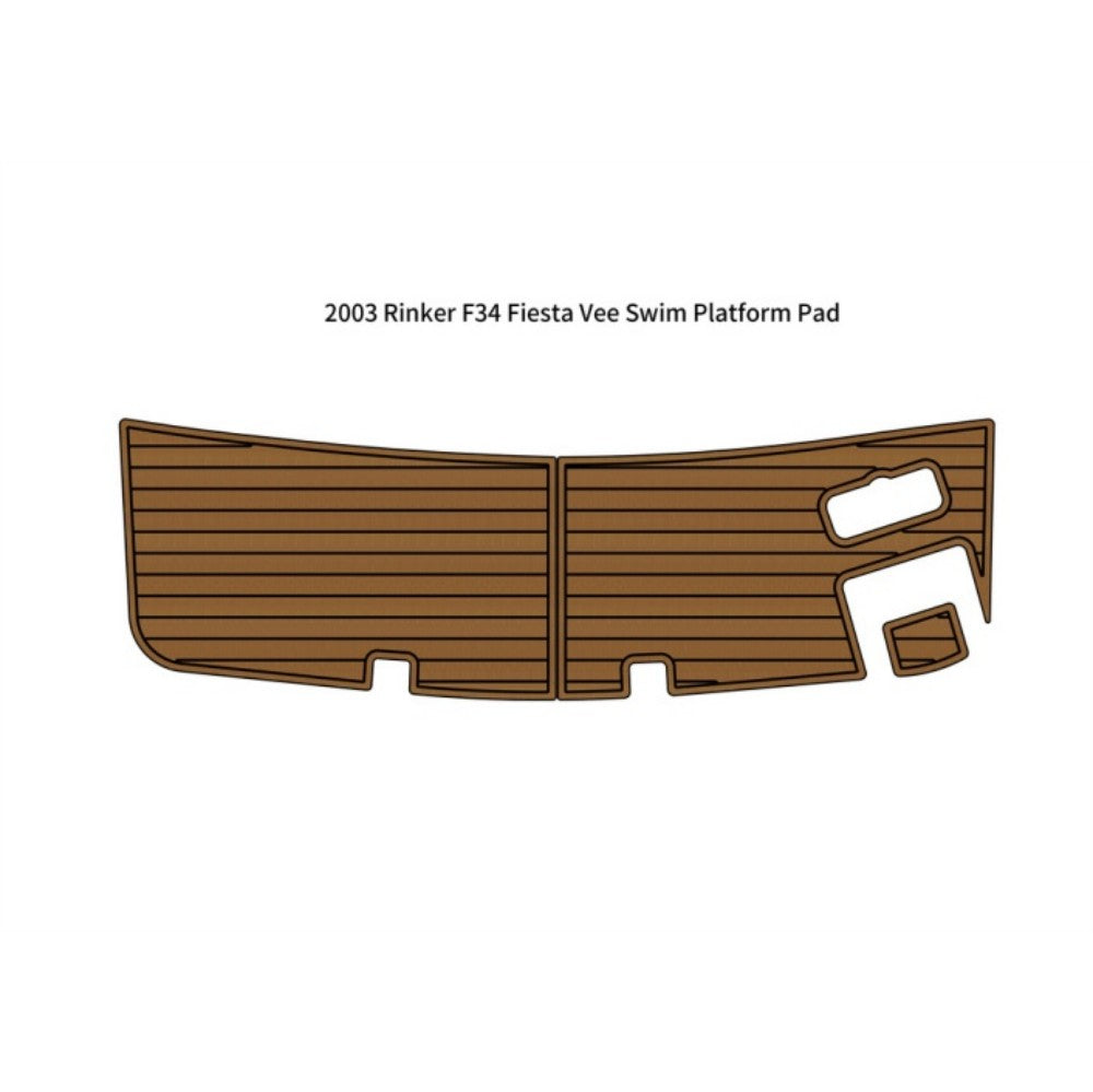 2003 Rinker F34 Fiesta Vee Swim Platform Traction Mats Eva Foam Boat Flooring Marine Decking Hzchione Light Brown Black