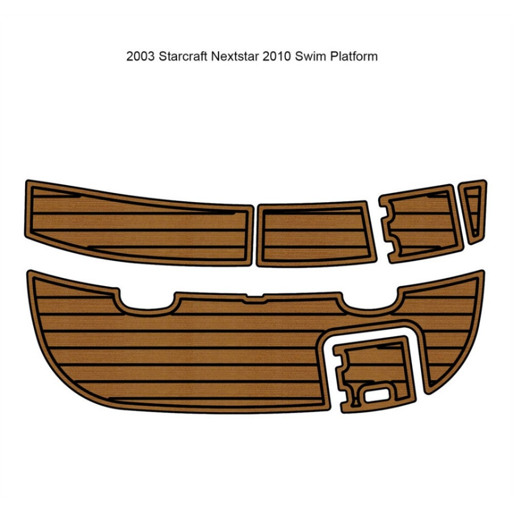 2003 Starcraft Nextstar 2010 Swim Platform Traction Mats Eva Foam Boat Flooring Marine Decking Hzchione Light Brown Black