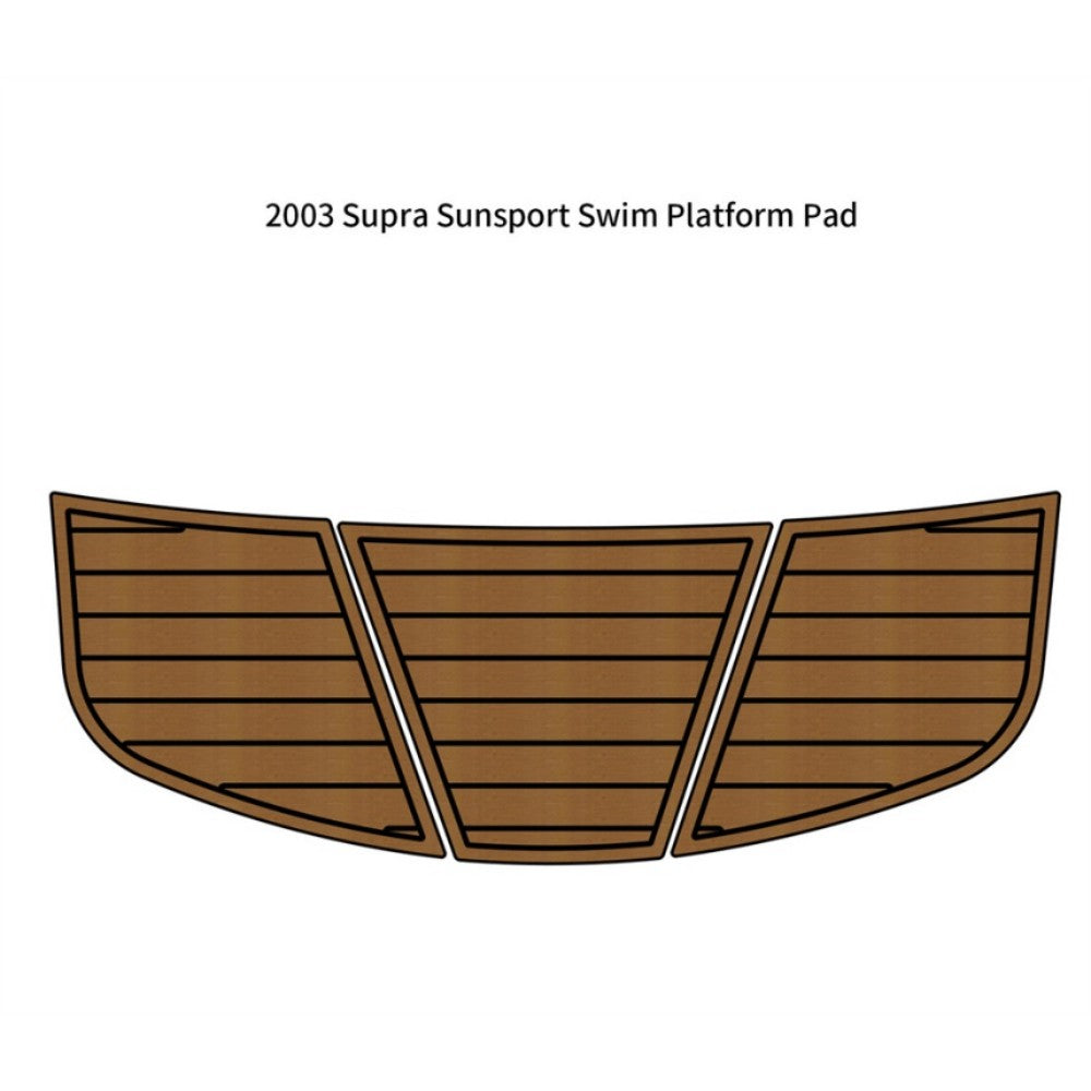 2003 Supra Sunsport Swim Platform Step Mat Traction Mats Eva Foam Boat Flooring Marine Decking Hzchione Light Brown Black