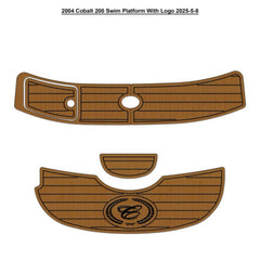 2004-2005 Cobalt 200 Swim Platform Step Pad Mats Traction Mats Eva Foam Boat Flooring Marine Decking Hzchione Light Brown Black