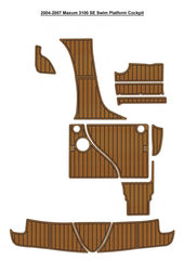 2004-2007 Maxum 3100 SE Cockpit Pad Traction Mats Eva Foam Boat Flooring Marine Decking