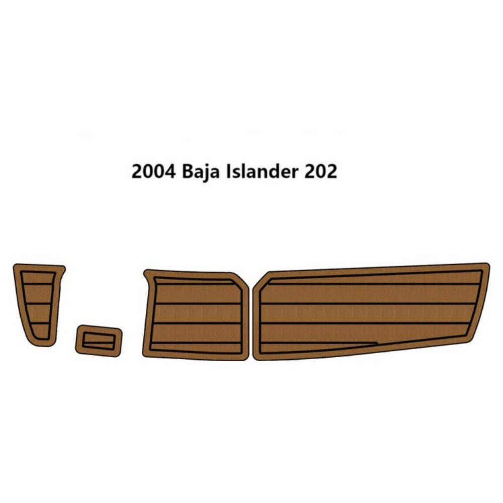 2004 Baja Islander 202 Swim Platform Traction Mats Eva Foam Boat Flooring Marine Decking Hzchione Light Brown Black