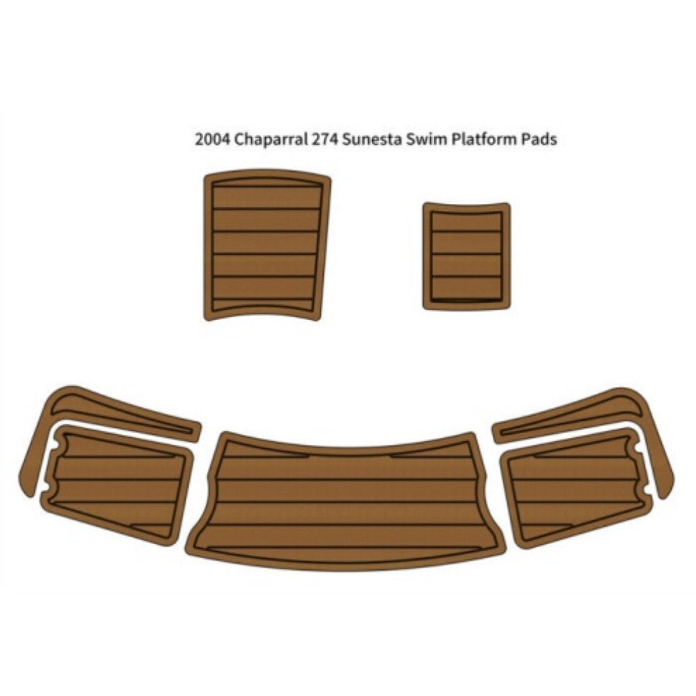 2004 Chaparral 274 Sunesta Swim Platform Traction Mats Eva Foam Boat Flooring Marine Decking Hzchione Light Brown Black