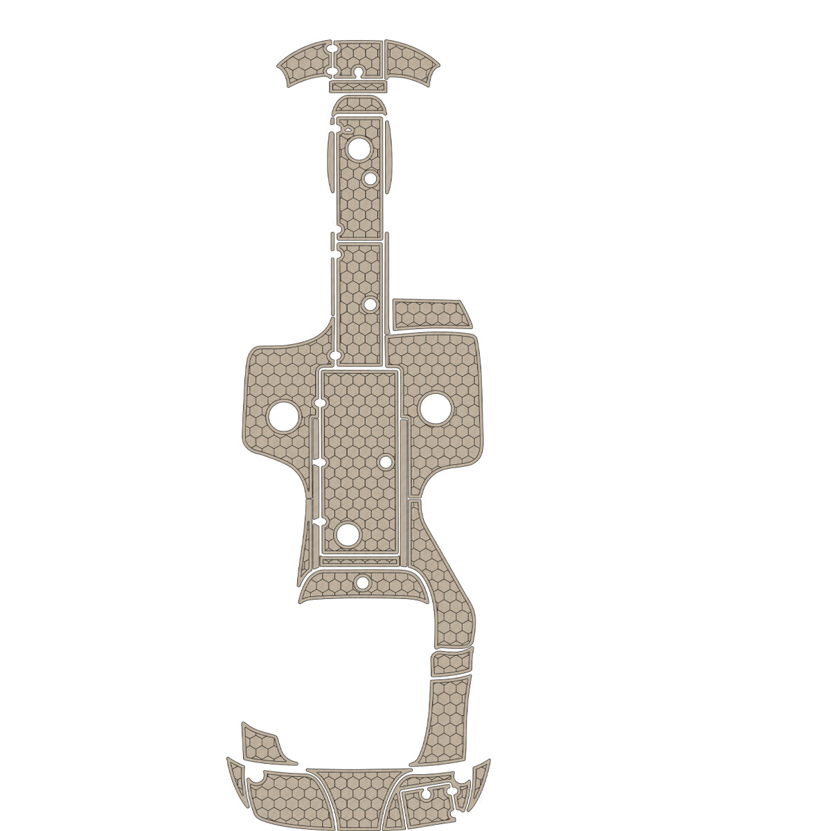 2004-2010 Crownline 240 EX Cockpit Pad Traction Mats Eva Foam Boat Flooring Marine Decking Hzchione