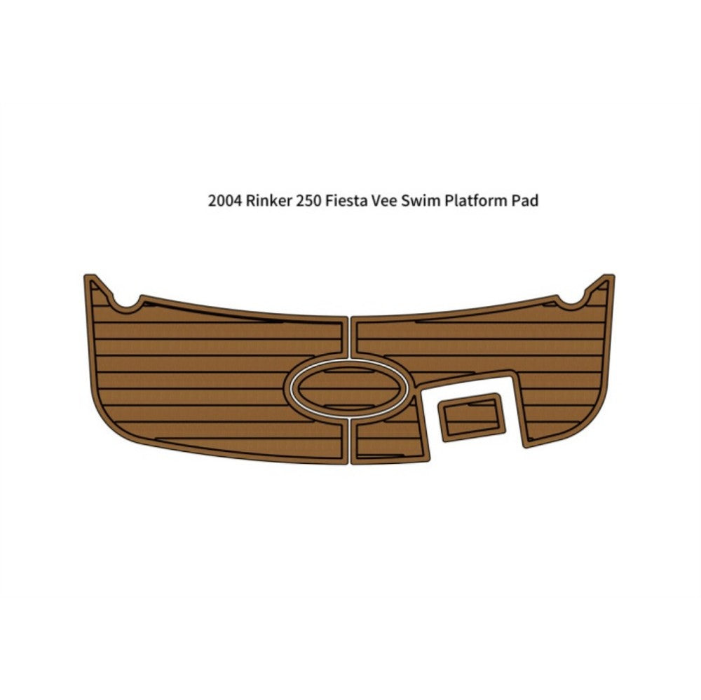 2004 Rinker 250 Fiesta Vee Swim Platform Traction Mats Eva Foam Boat Flooring Marine Decking Hzchione Light Brown Black