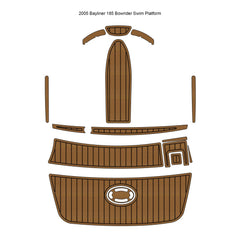 2005 Bayliner 185 Bowrider Swim Platform Traction Mats Eva Foam Boat Flooring Marine Decking Hzchione Light Brown Black