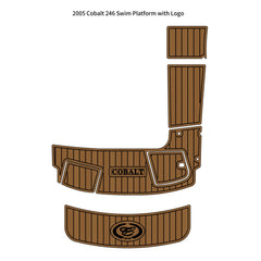 2005 Cobalt 246 Swim Platform Step Pad Traction Mats Eva Foam Boat Flooring Marine Decking Hzchione Light Brown Black